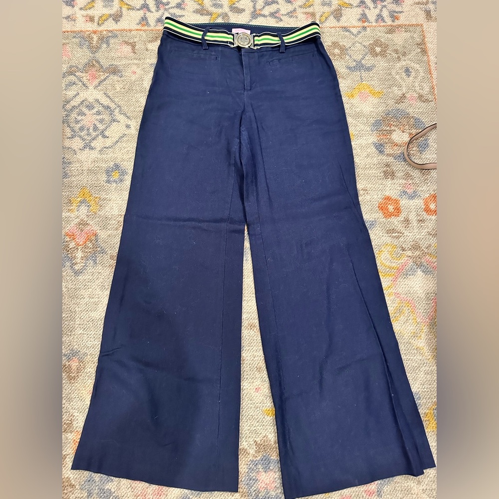 Lilly Pulitzer wide leg linen pants. Sz 10